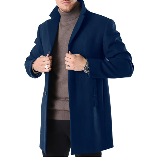 Slim Fit Trench Coat Classic Design