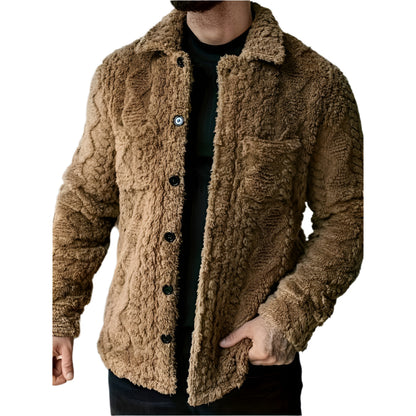 Men’s Casual Faux Fur Jacket