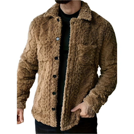 Men’s Casual Faux Fur Jacket