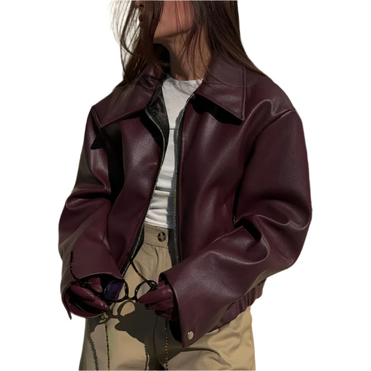 Women's Faux Leather Jacket