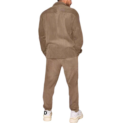 Men's Corduroy Tracksuit Set