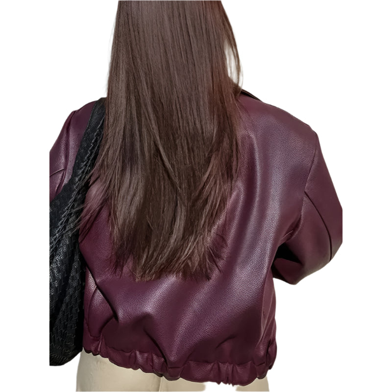 Women's Faux Leather Jacket