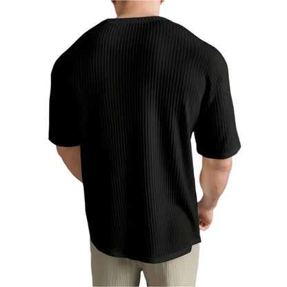 Men’s Casual Waffle Knit T-Shirt