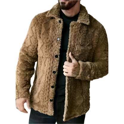 Men’s Casual Faux Fur Jacket