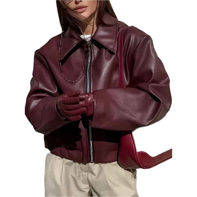 Women's Faux Leather Jacket