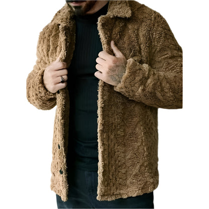 Men’s Casual Faux Fur Jacket