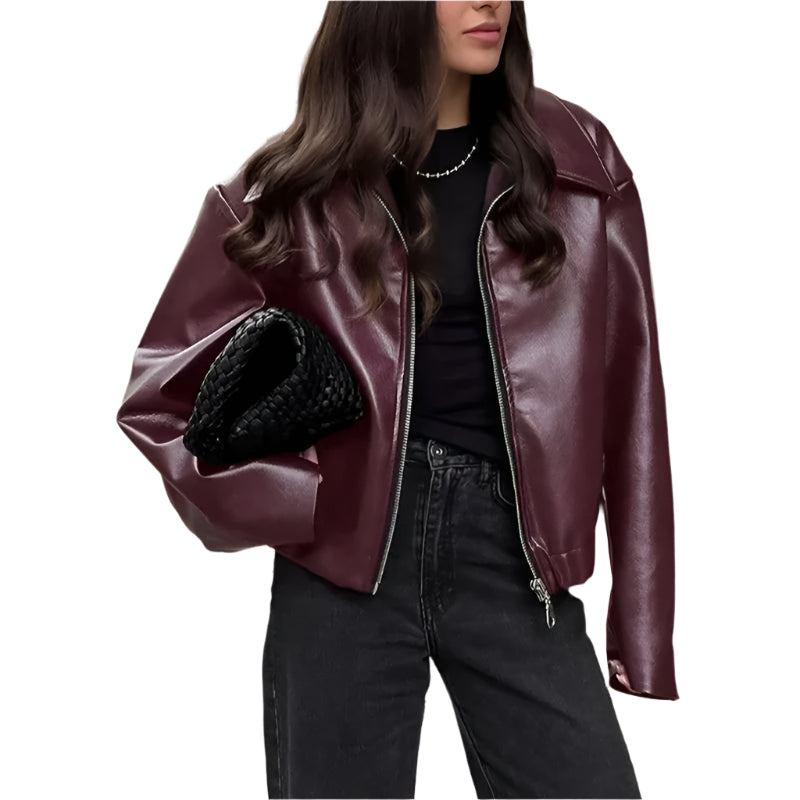 Women's Faux Leather Jacket