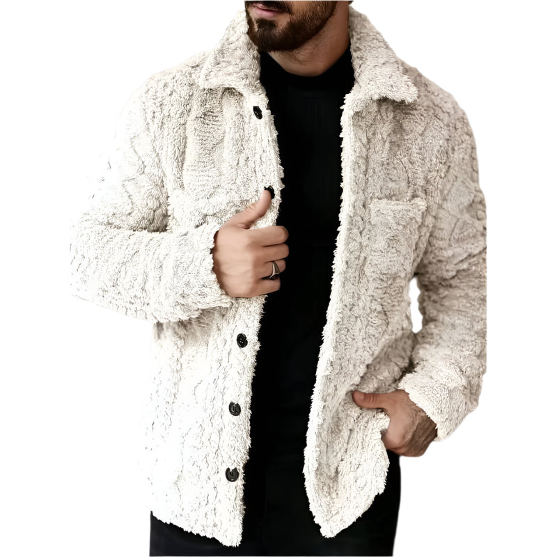 Men’s Casual Faux Fur Jacket