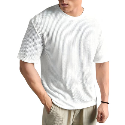 Men’s Casual Waffle Knit T-Shirt