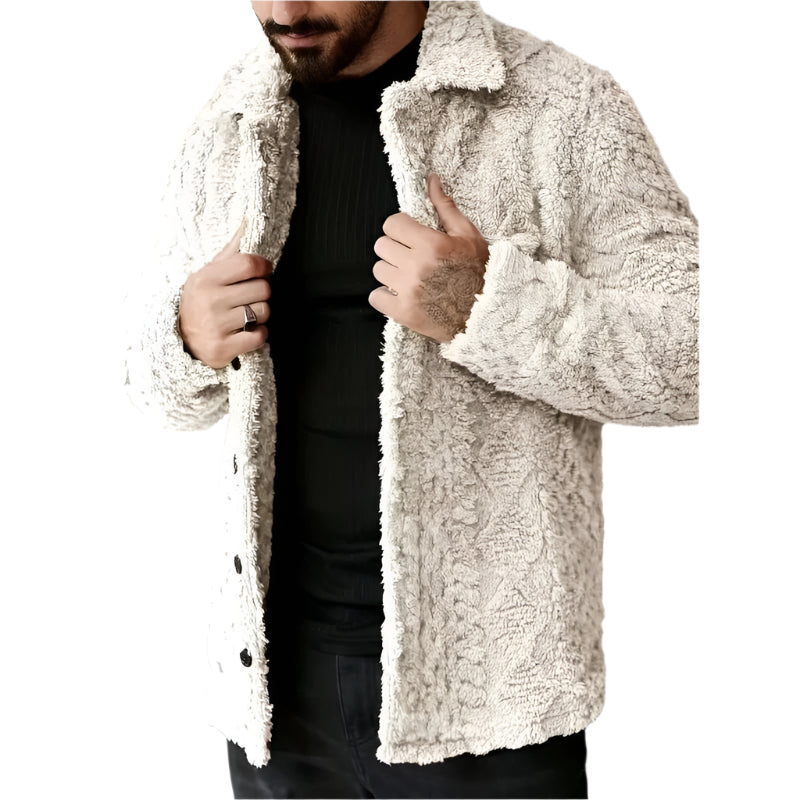 Men’s Casual Faux Fur Jacket