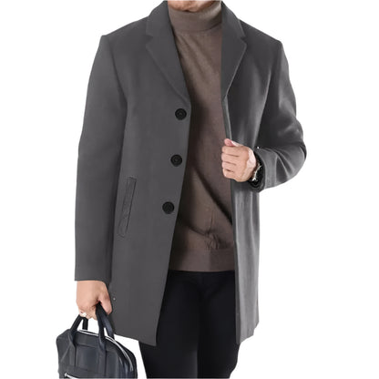 Slim Fit Trench Coat Classic Design